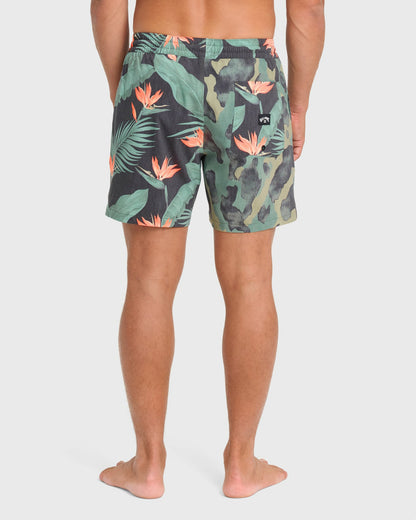 Billabong Men's Good Times Layback 16\" Swim Trunks - Rifle Green