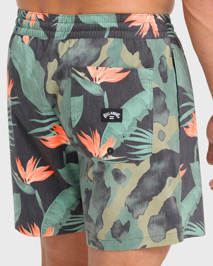 Billabong Men's Good Times Layback 16\" Swim Trunks - Rifle Green