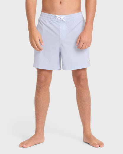 Billabong Men's Flip Garage Layback 16\" Swim Trunks - Blue Smoke