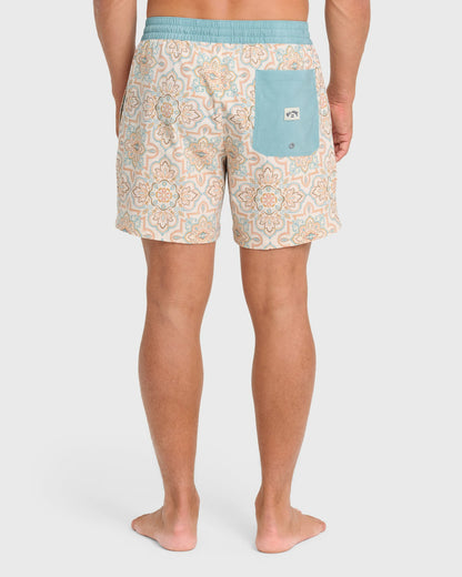 Billabong Men's Good Times Layback 16\" Swim Trunks - Vintage Khaki