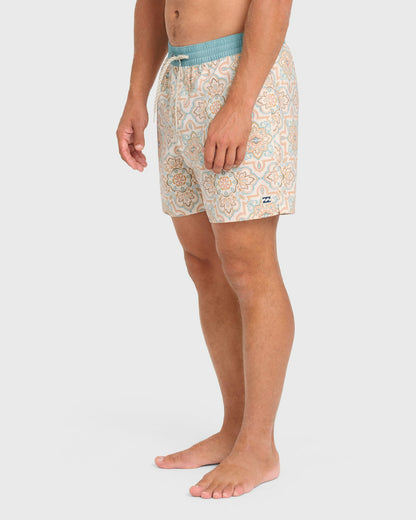Billabong Men's Good Times Layback 16\" Swim Trunks - Vintage Khaki