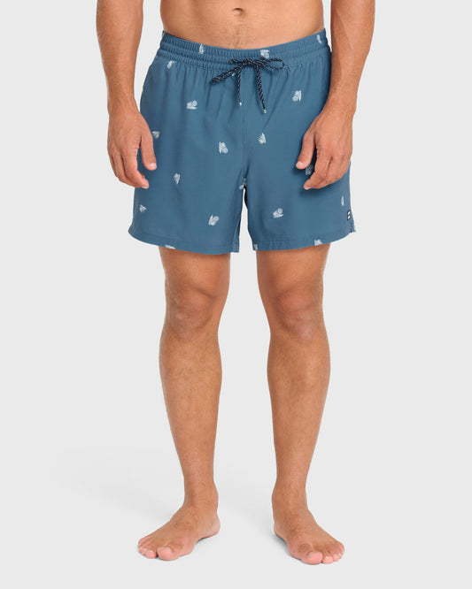 Billabong Men's Lineup Laybacks 16\" Swim Trunks - Real Teal