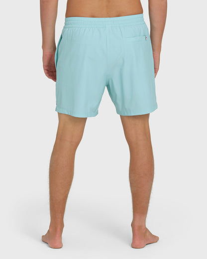 Billabong Men's Lineup Solid Layback 16\" Trunks - Dusty Blue