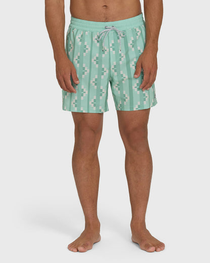 Billabong Men's Good Times Layback 16\" Trunks - Vintage Green