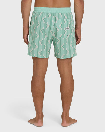Billabong Men's Good Times Layback 16\" Trunks - Vintage Green