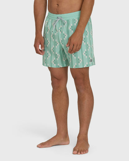 Billabong Men's Good Times Layback 16\" Trunks - Vintage Green