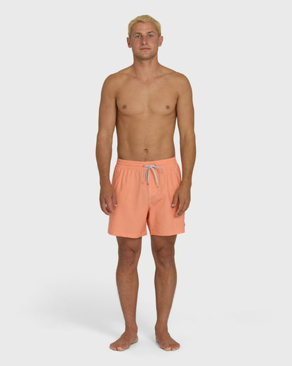 Billabong Men's Every Other Day Wave Washed Layback 16\" Trunks - Cantaloupe