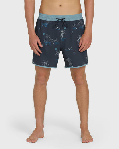 Billabong Men's Seventy Three Layback 16\" Trunks - True Navy