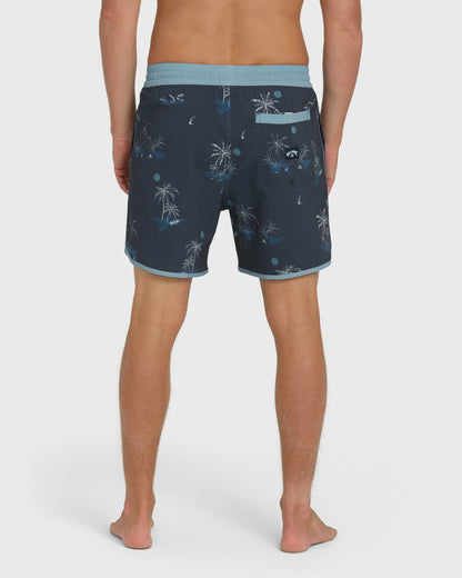 Billabong Men's Seventy Three Layback 16\" Trunks - True Navy