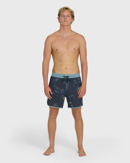 Billabong Men's Seventy Three Layback 16\" Trunks - True Navy