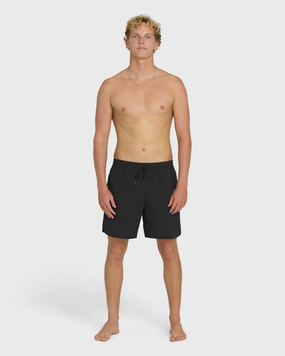 Billabong Men's Reform Layback 17\" Trunks - Black