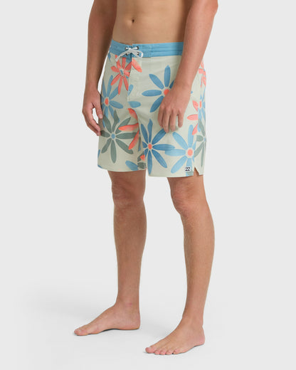 Billabong Men's Good Times Lo Tide 17.5\" Boardshorts - Blue Fog
