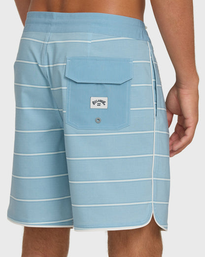 Billabong Men's 73 Lo Tide 18\" Boardshorts - Real Teal