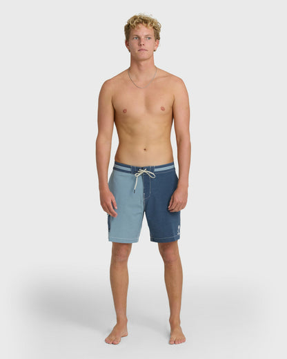 Billabong Men's Sunset Lo Tide 19\" Boardshorts - Blue Fog Multi - Blue Fog