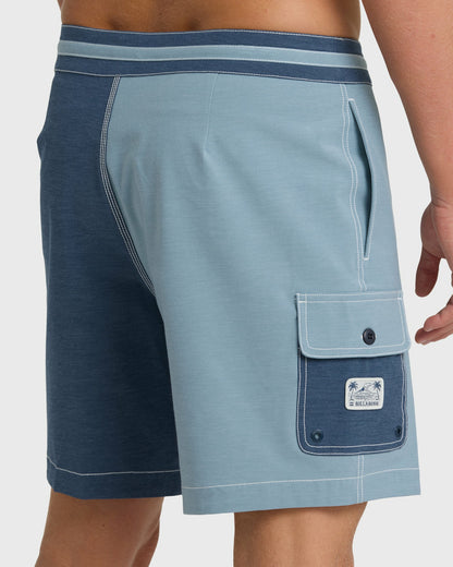 Billabong Men's Sunset Lo Tide 19\" Boardshorts - Blue Fog Multi - Blue Fog