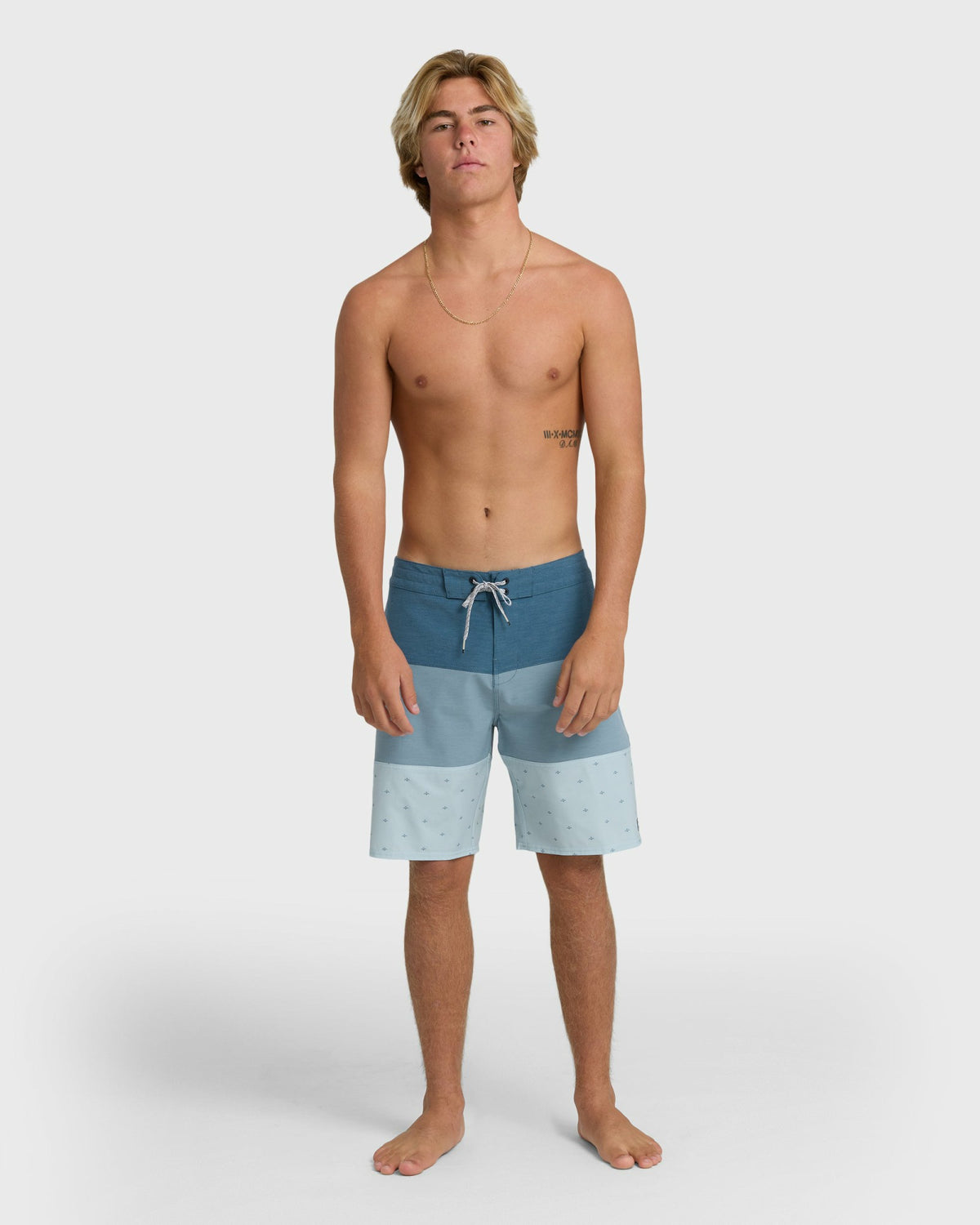 Billabong Men's Tribong Lo Tide 19\" Boardshorts - Blue Fog Multi - Blue Fog