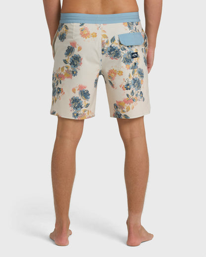 Billabong Men's Good Times Lo Tide 18\" Boardshorts - Oatmeal Multi - Oatmeal
