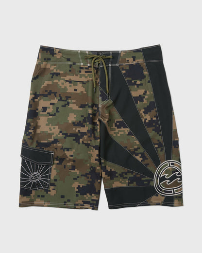 Billabong Men's A.I. Rising Sun Pro 22\" Boardshorts - Dark Olive