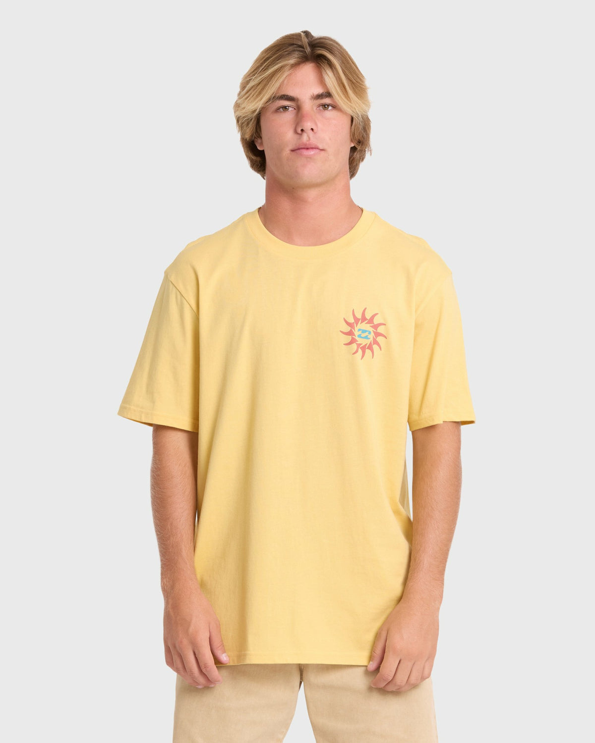 Billabong Men's Rotation Premium Short Sleeve Knit Graphic T-Shirt - Raffia