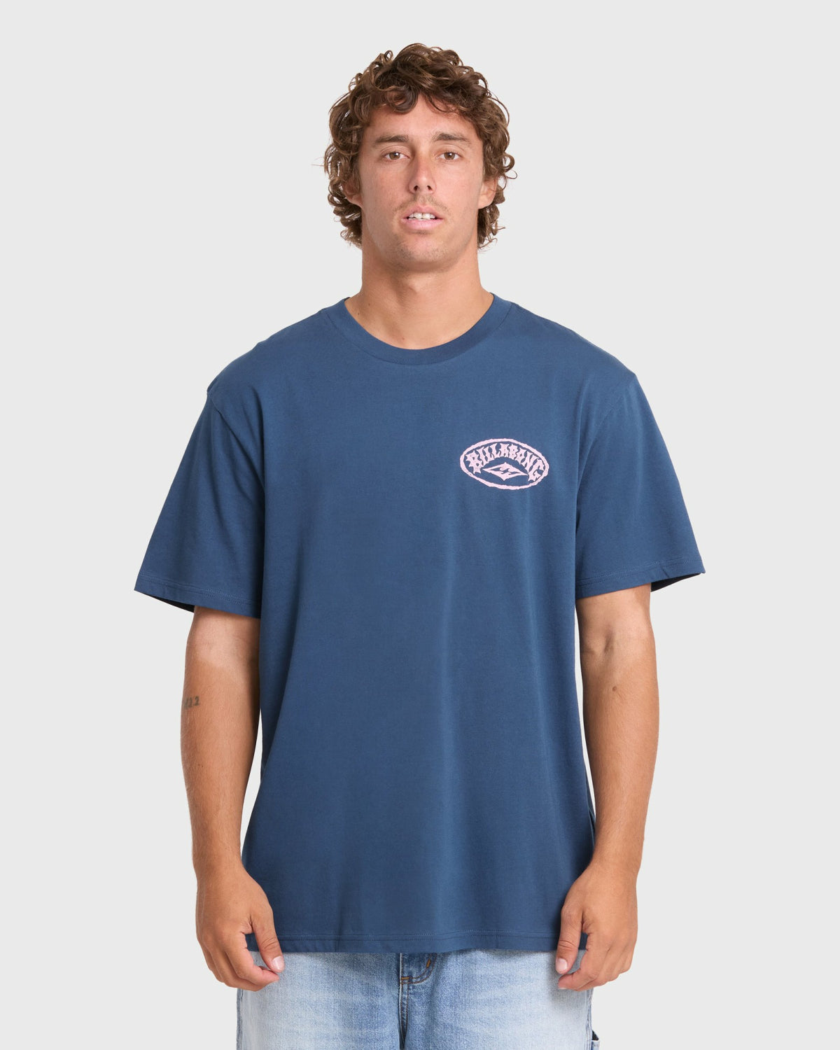 Billabong Men's Reverse Premium Short Sleeve Cotton T-Shirt - Dark Denim