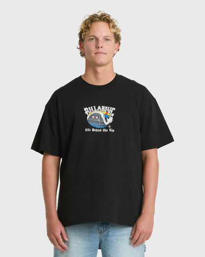 Billabong Men's Behind The Lip OG Short Sleeve Cotton T-Shirt - Black