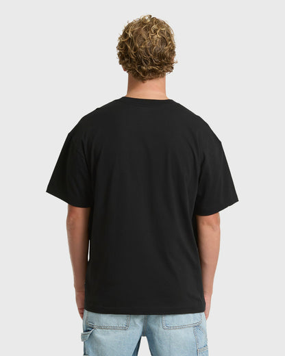 Billabong Men's Behind The Lip OG Short Sleeve Cotton T-Shirt - Black