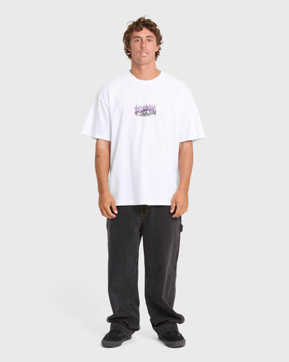 Billabong Men's Barb OG Short Sleeve Knit T-Shirt - White