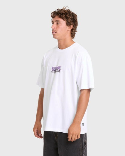 Billabong Men's Barb OG Short Sleeve Knit T-Shirt - White