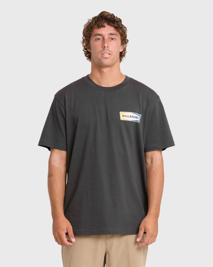 Billabong Men's Walled Premium Short Sleeve Knit T-Shirt - Raven