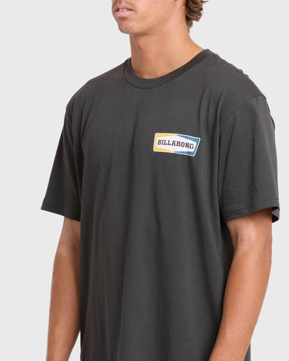 Billabong Men's Walled Premium Short Sleeve Knit T-Shirt - Raven