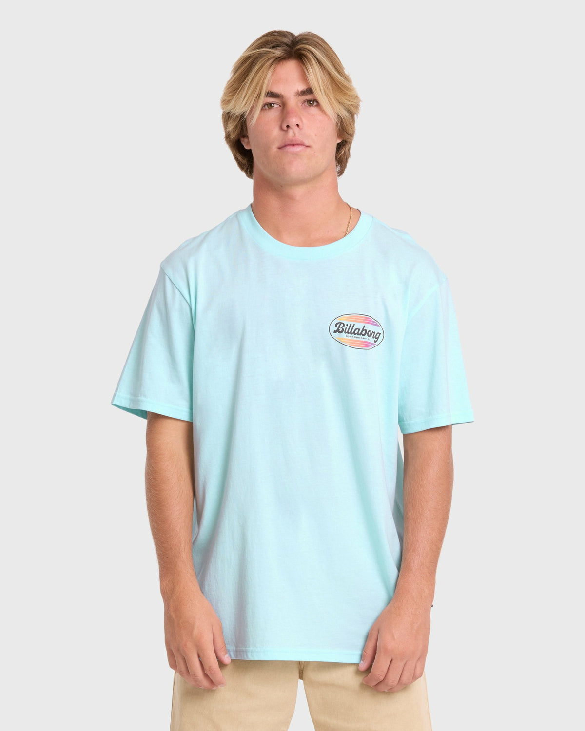 Billabong Men's Off Duty Premium Short Sleeve Cotton T-Shirt - Coastal Blue