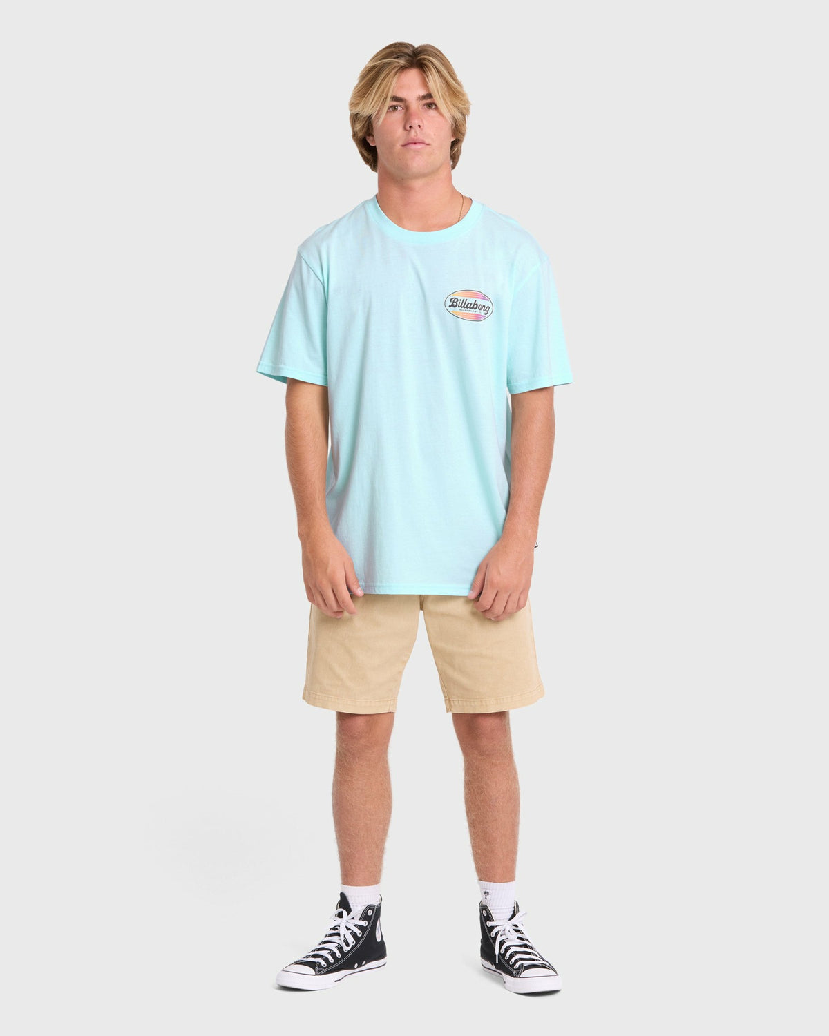 Billabong Men's Off Duty Premium Short Sleeve Cotton T-Shirt - Coastal Blue
