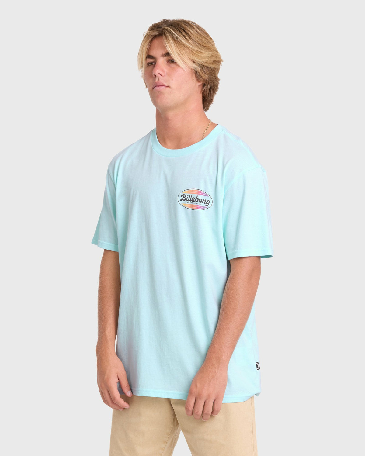 Billabong Men's Off Duty Premium Short Sleeve Cotton T-Shirt - Coastal Blue
