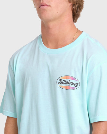 Billabong Men's Off Duty Premium Short Sleeve Cotton T-Shirt - Coastal Blue