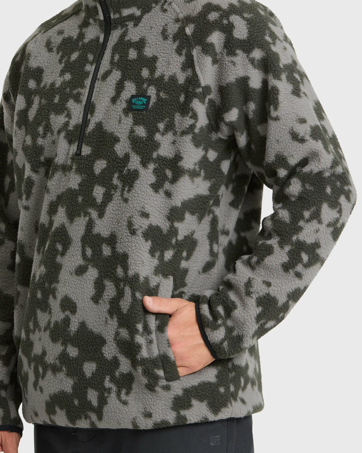 Billabong Men's A\/Div Boundary Mock Neck Half-Zip Sweatshirt - Black
