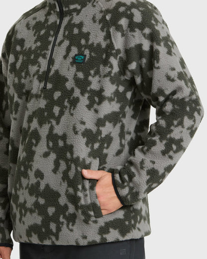 Billabong Men's A\/Div Boundary Mock Neck Half-Zip Sweatshirt - Black
