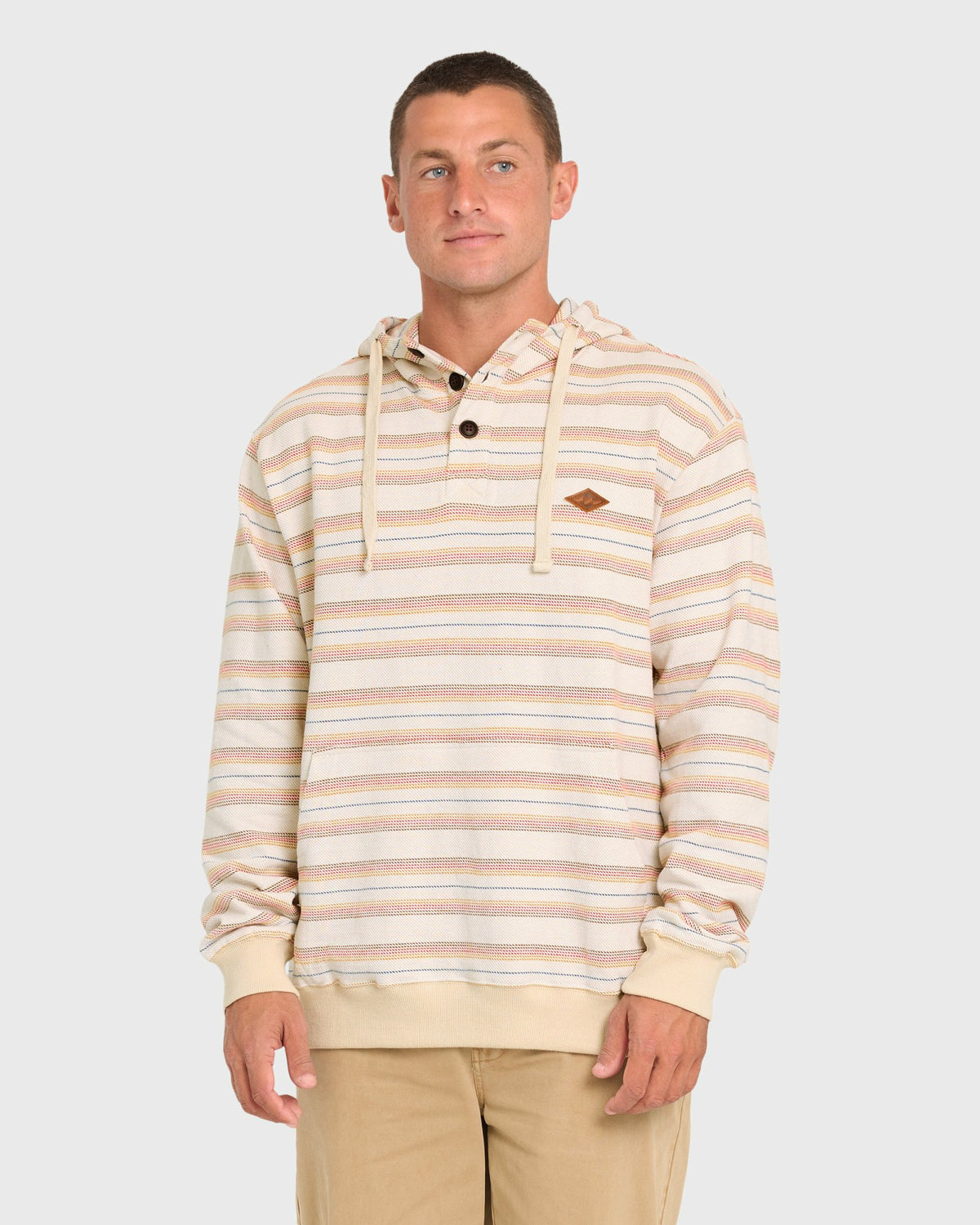 Billabong Men's Rancho Pullover Hoodie - Oatmeal