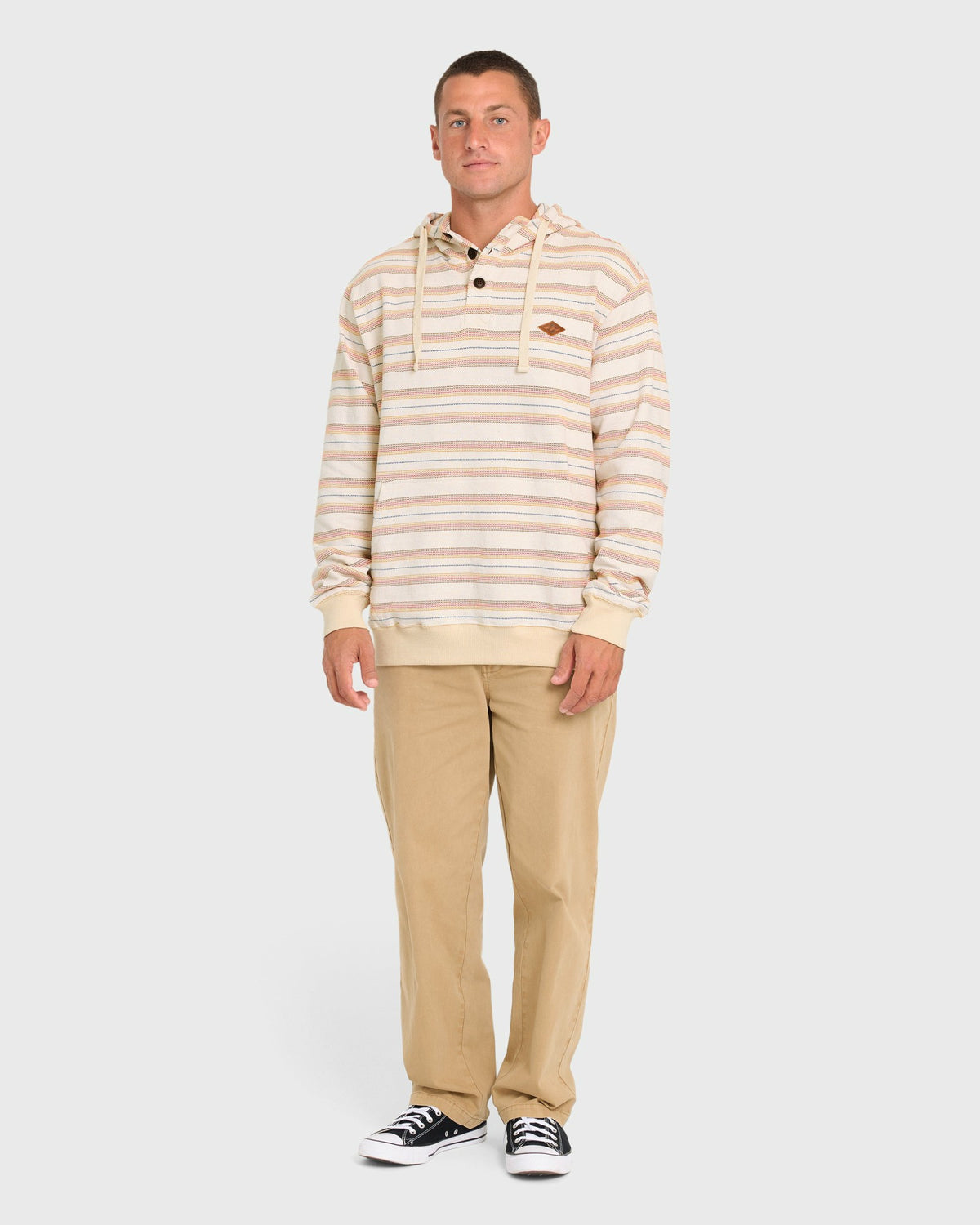 Billabong Men's Rancho Pullover Hoodie - Oatmeal