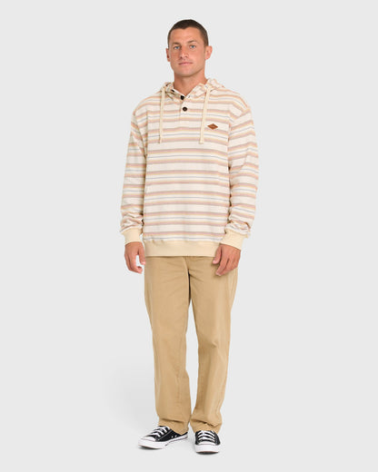 Billabong Men's Rancho Pullover Hoodie - Oatmeal