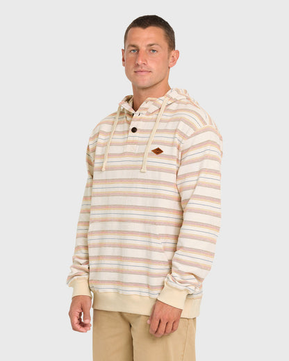Billabong Men's Rancho Pullover Hoodie - Oatmeal