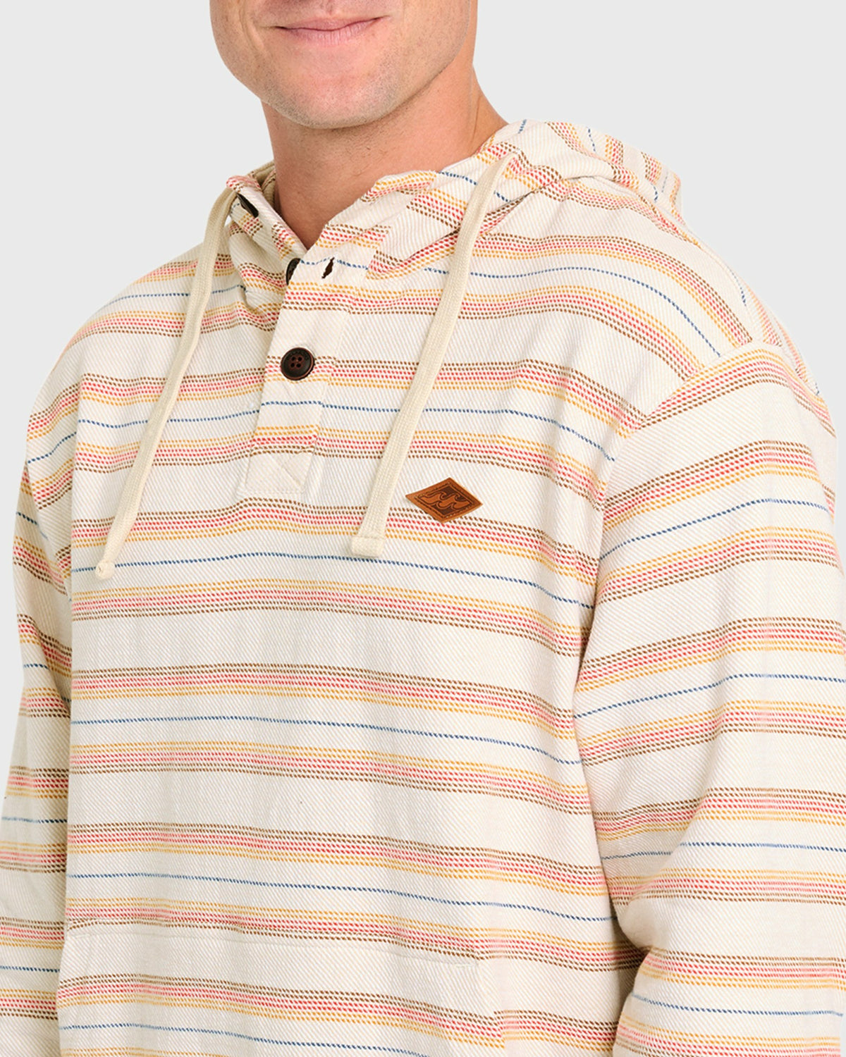 Billabong Men's Rancho Pullover Hoodie - Oatmeal