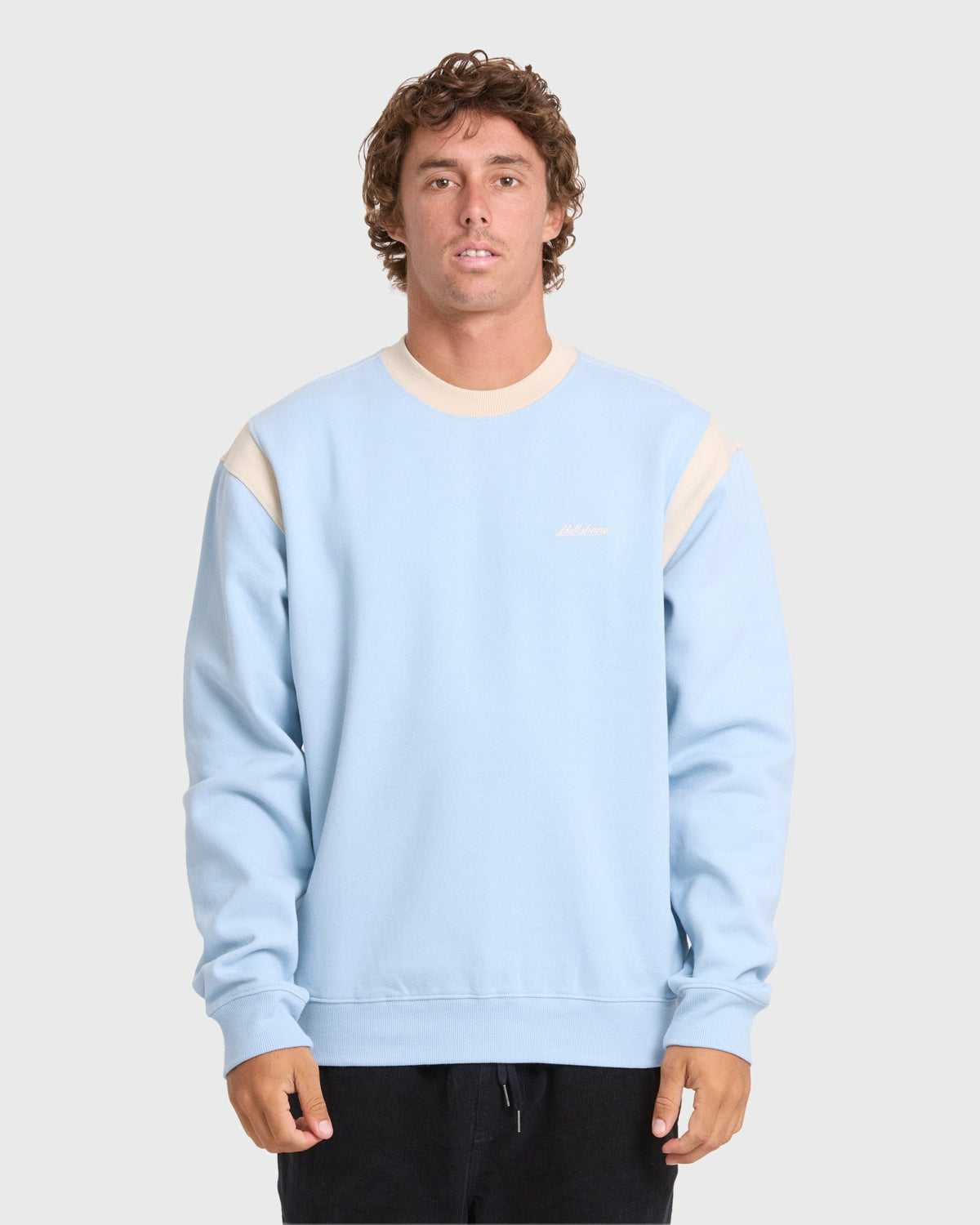 Billabong Men's Highway Garage Crewneck Sweatshirt - Blue Smoke