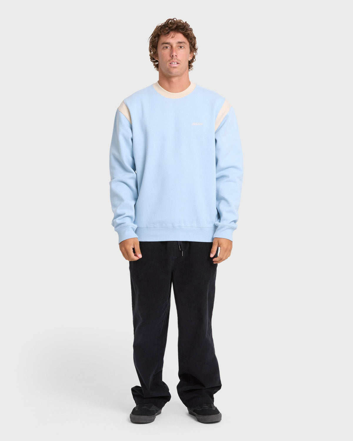 Billabong Men's Highway Garage Crewneck Sweatshirt - Blue Smoke
