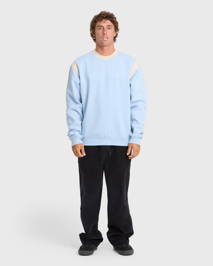 Billabong Men's Highway Garage Crewneck Sweatshirt - Blue Smoke