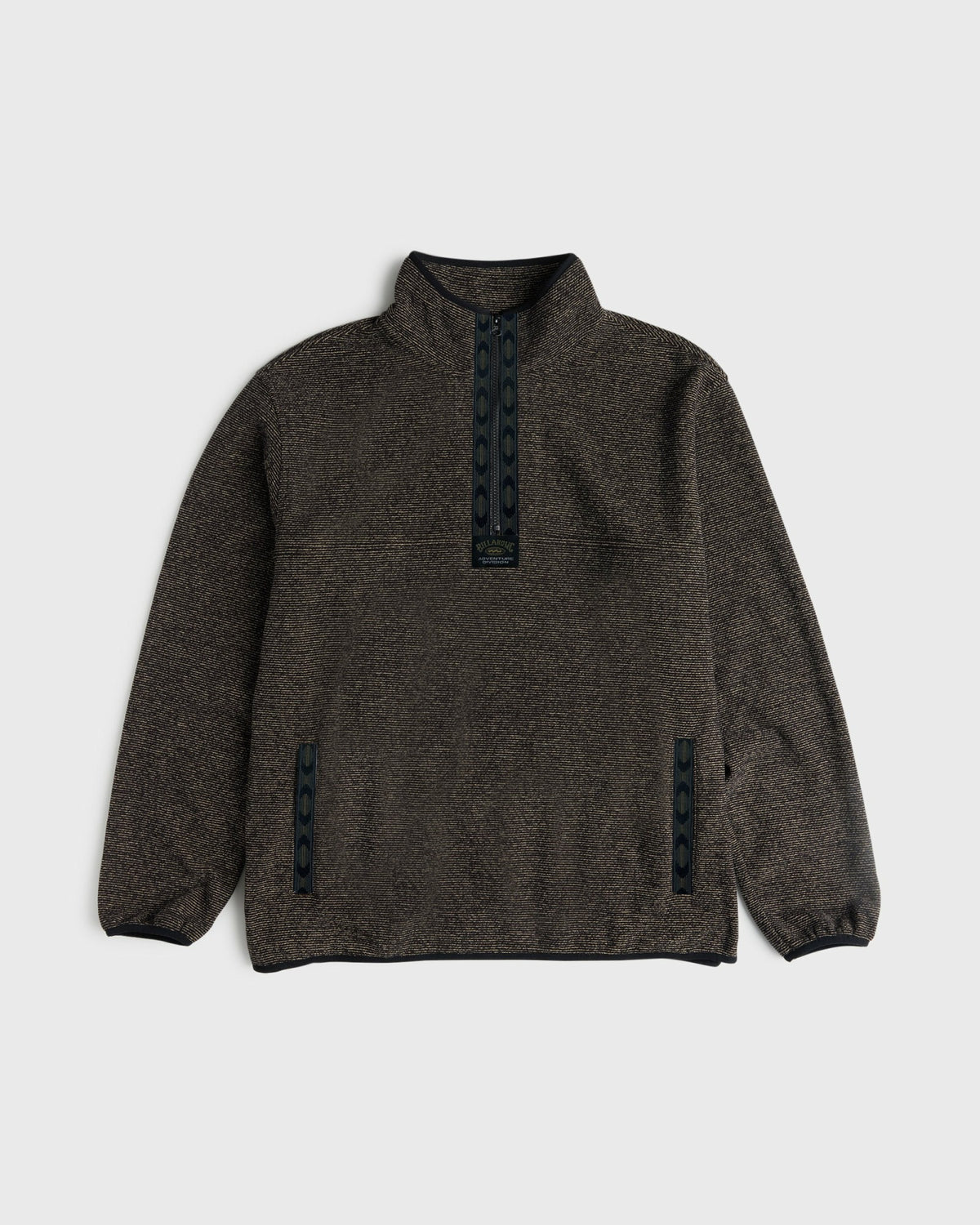 Billabong Men's Frontier Mockneck Quarter-Zip Fleece - Black