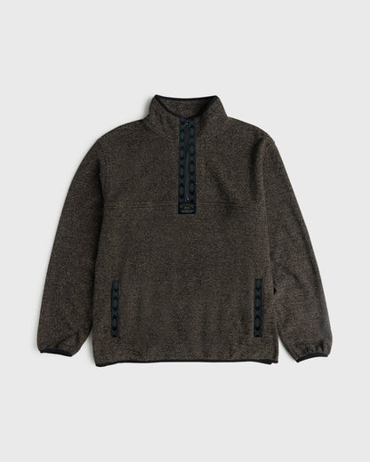 Billabong Men's Frontier Mockneck Quarter-Zip Fleece - Black