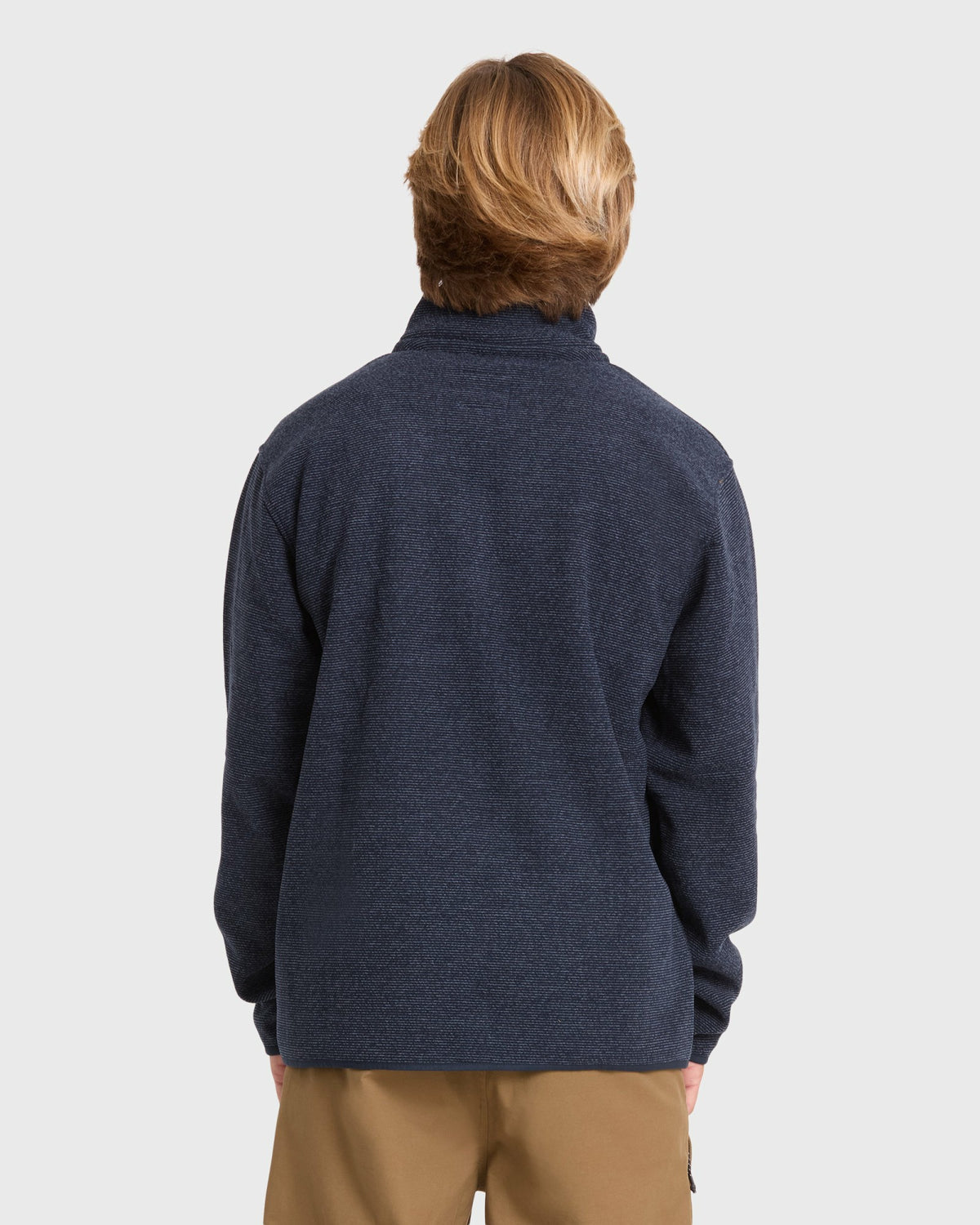 Billabong Men's Frontier Mockneck Quarter-Zip Fleece - True Navy