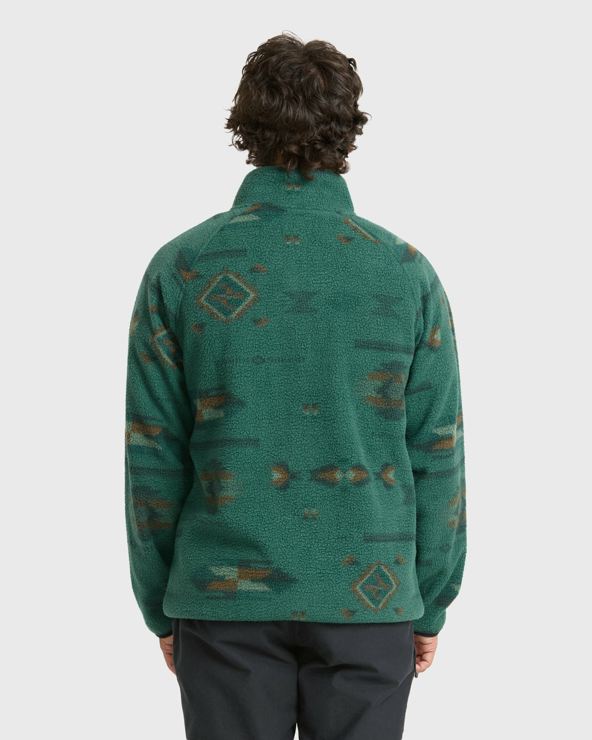 Billabong Men's A\/Div Boundary Mock Neck Half-Zip Sweatshirt - Smoke Pine