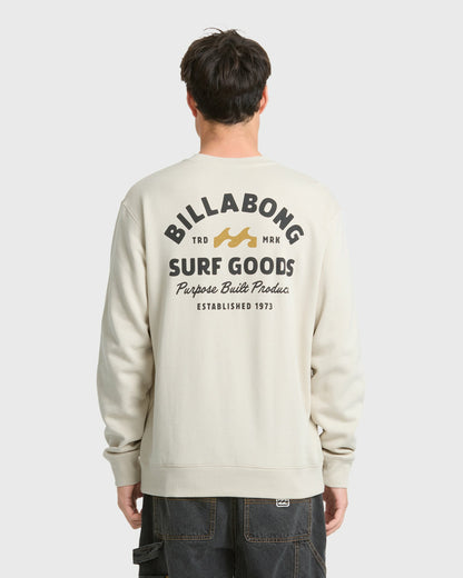 Billabong Men's The Goods Crewneck Sweatshirt - Oatmeal