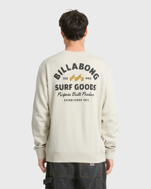 Billabong Men's The Goods Crewneck Sweatshirt - Oatmeal